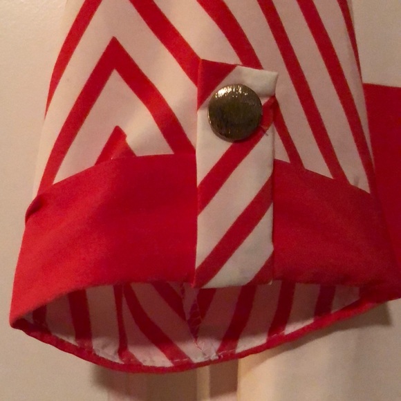 Orange & White Shift Dress - Picture 3 of 6